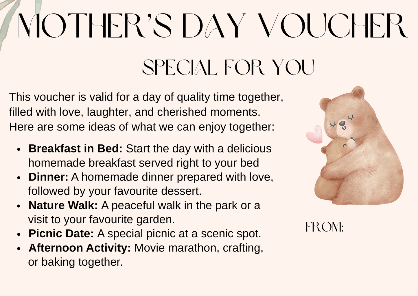 A Toast to Mum - Mother's Day Picnic Hamper